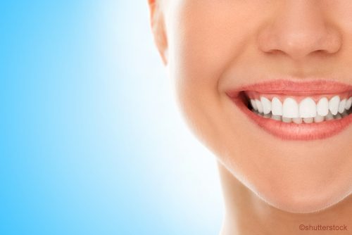 woman smiling with healthy gums