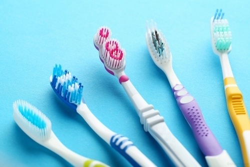 Assortment of toothbrushes